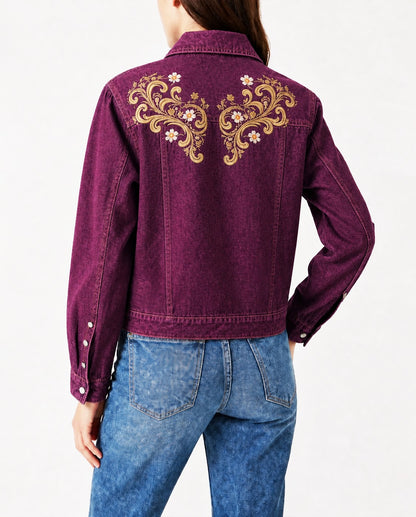 Prairie Queen RB-JKT01 – Back View – Riley – purple