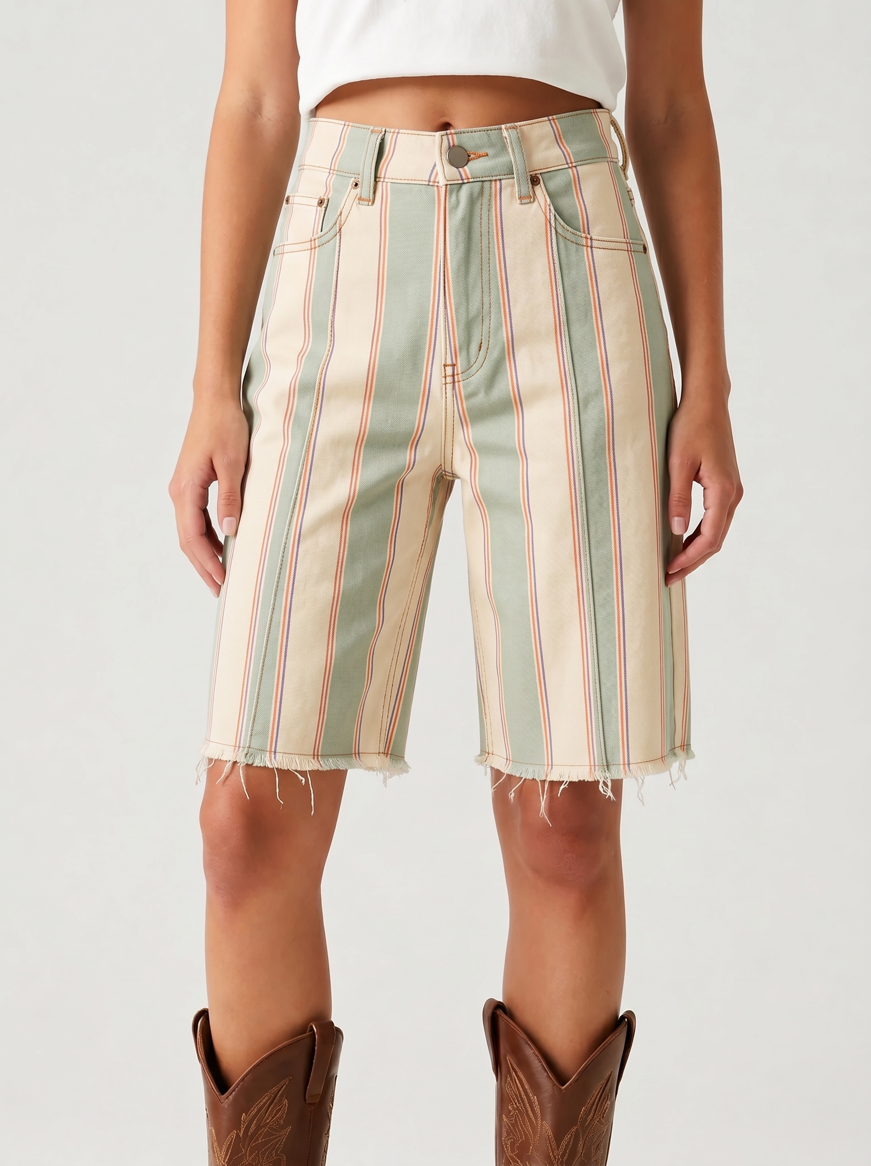 Sage Stripe RB-BOT23 – Back View – Riley – Medium Blue