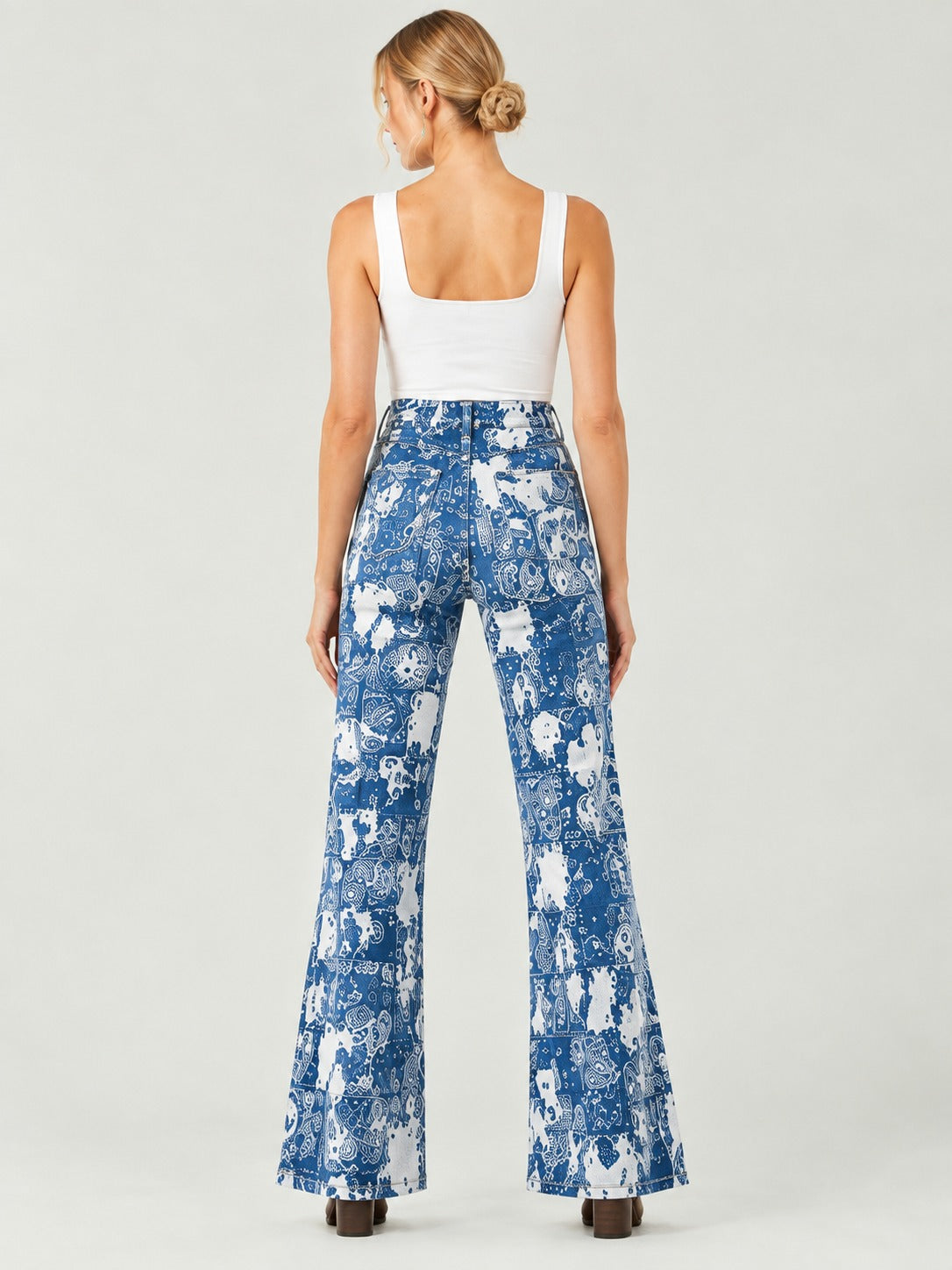 Prairie Sky Bootcut Jeans – Back View – Riley – Blue