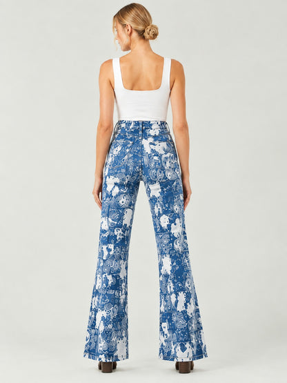 Prairie Sky Bootcut Jeans – Back View – Riley – Blue