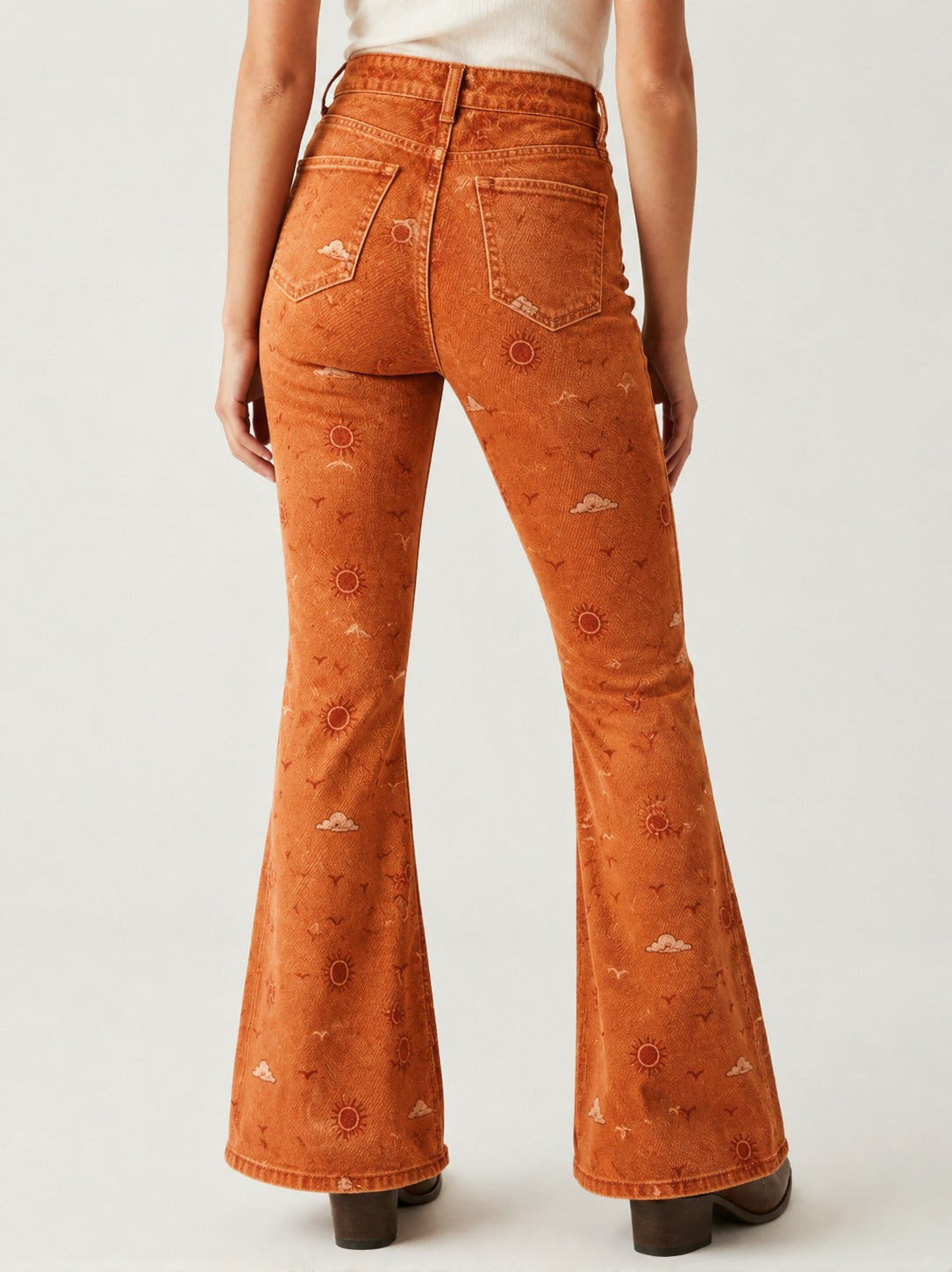 Sunset Ridge RB-BOT04 – Back View – Riley – Burnt Orange