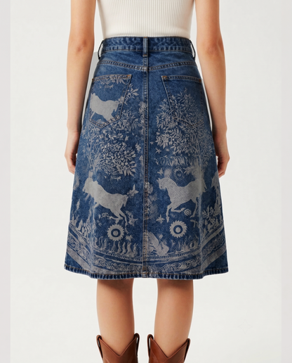 Canyon Toile RB-SKT03 – Back View – Riley – Dark Indigo