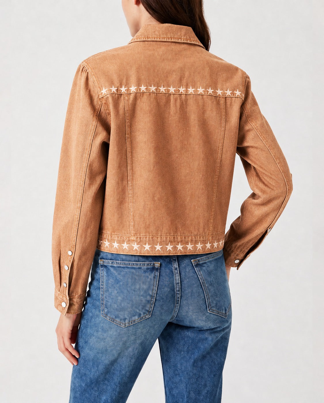 Starlight Rodeo RB-JKT01 – Back View – Riley – tan