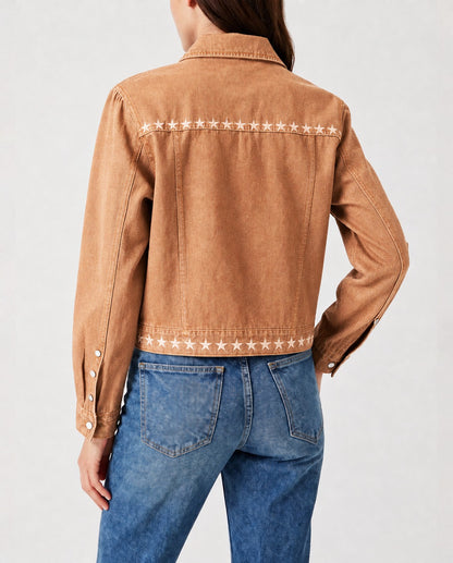 Starlight Rodeo RB-JKT01 – Back View – Riley – tan