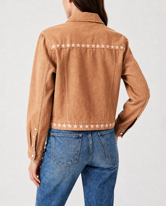 Starlight Rodeo RB-JKT01 – Back View – Riley – tan