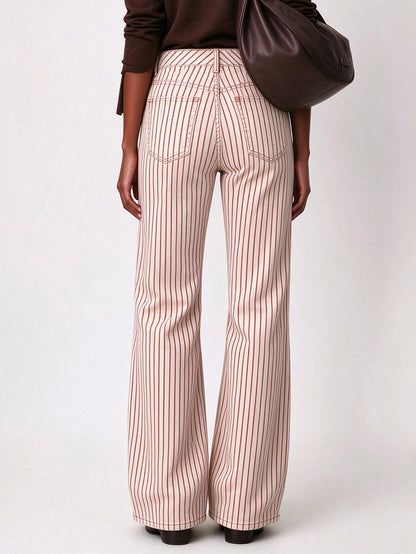 Prairie Tick Stripe Bootcut Jeans