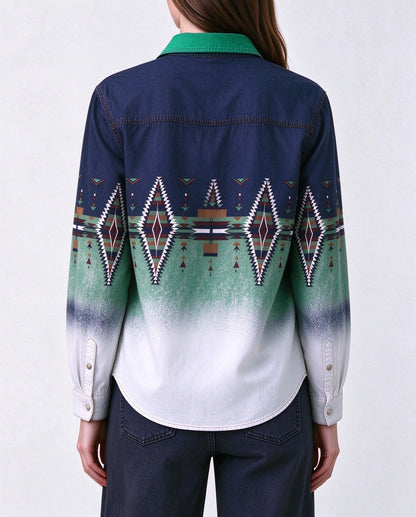 Desert Diamond Trail Long Sleeve Denim Shirt