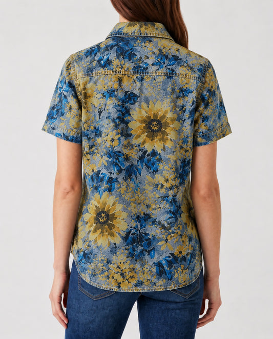 Sunset Sage RB-TOP15 – Back View – Riley – blue, yellow