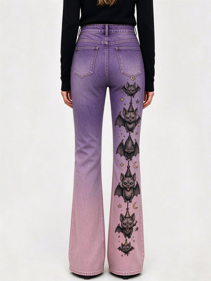 Bat Moon Bootcut Jeans