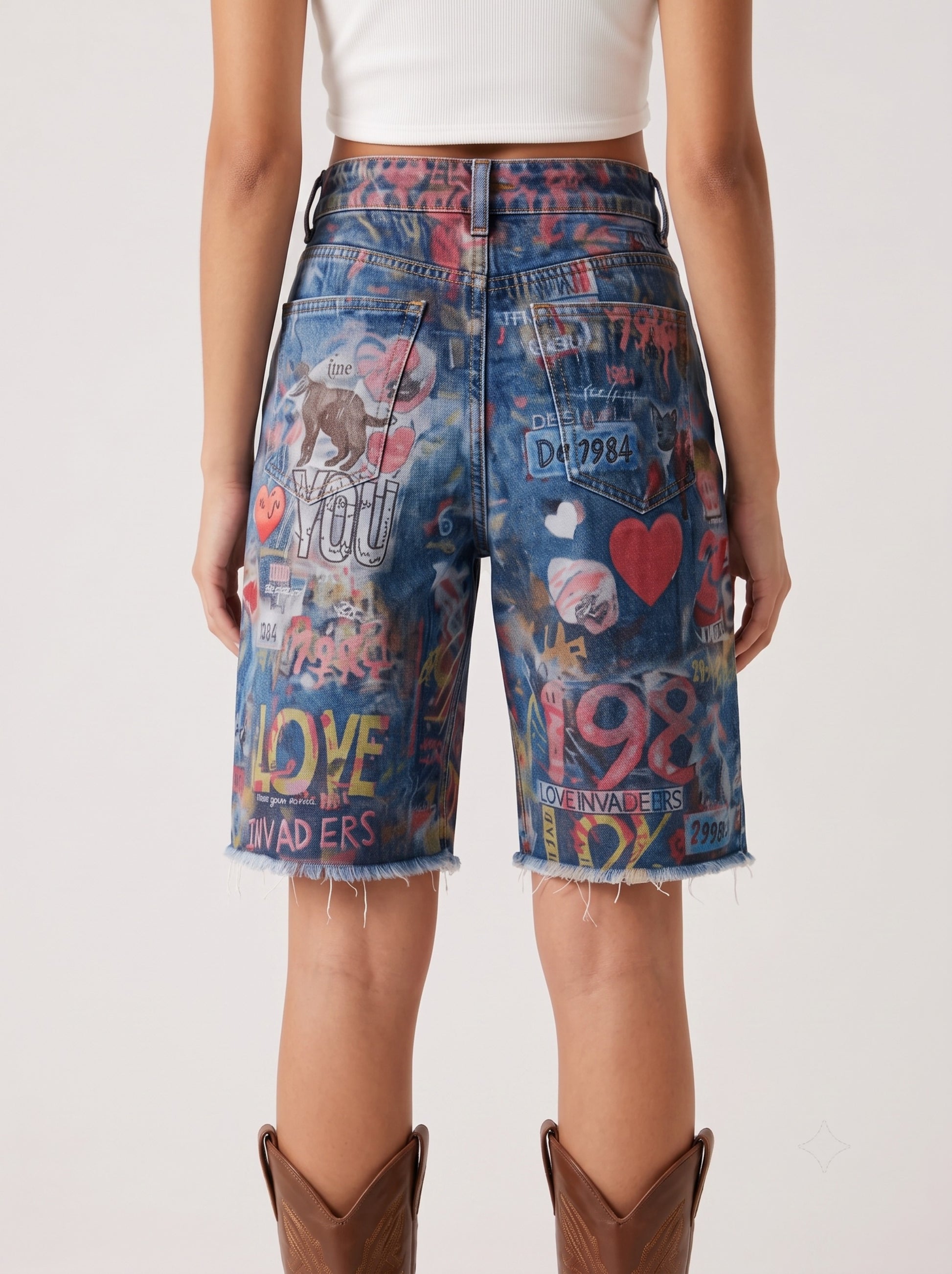 Rodeo Rebel Blue RB-BOT08 – Back View – Riley – blue