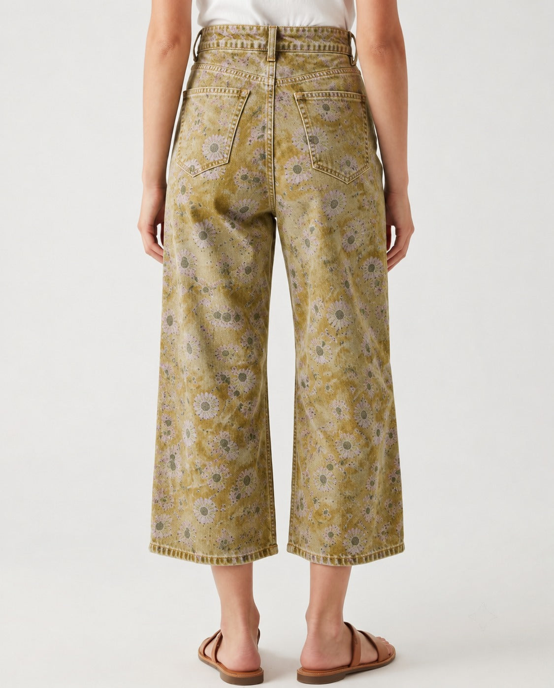 Cactus Bloom Olive RB-BOT24 – Back View – Riley – olive