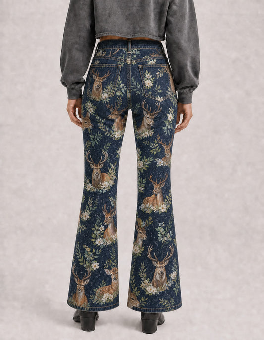 Whispering Pines Bootcut Jeans – Back View – Riley – navy