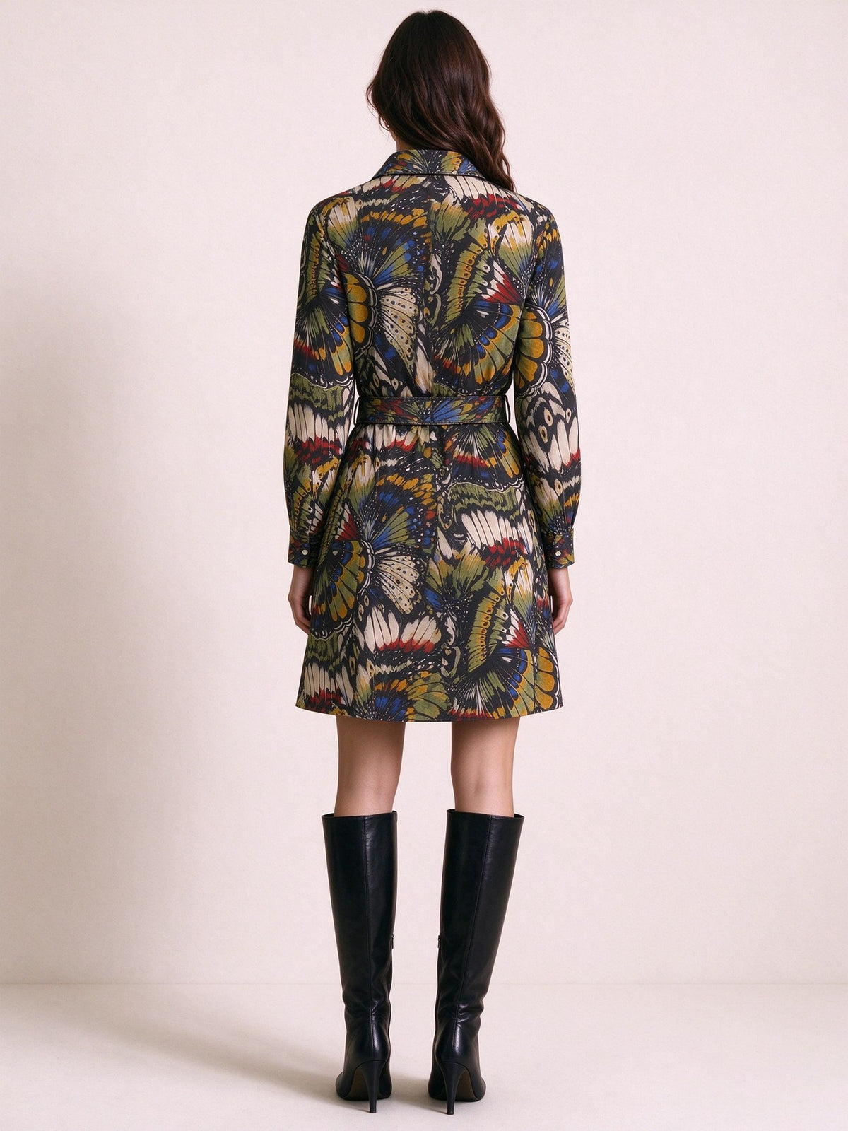 Butterfly Canyon Belted Shirt Dress