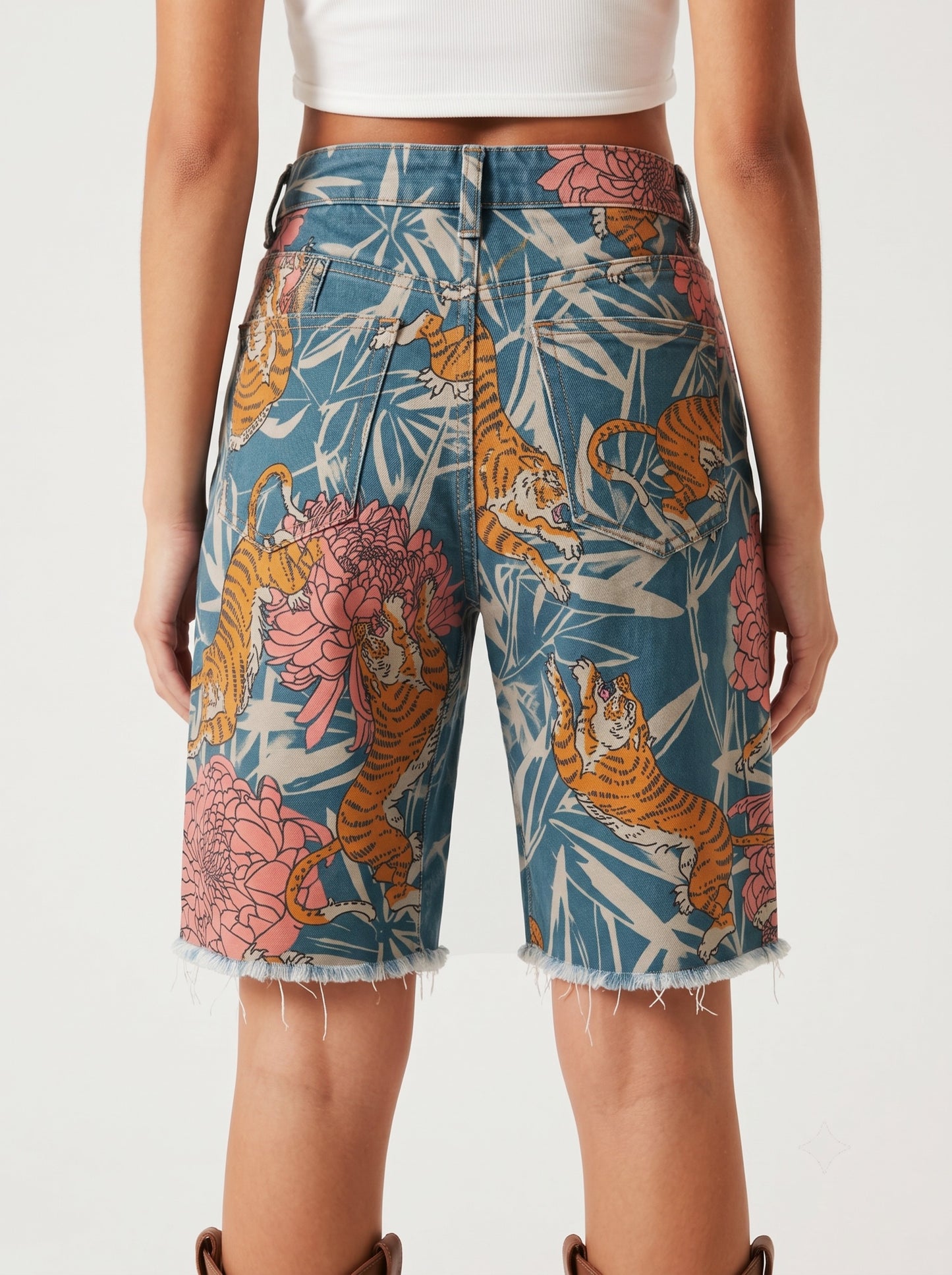 Tiger Lark RB-BOT08 – Back View – Riley – Teal, Orange