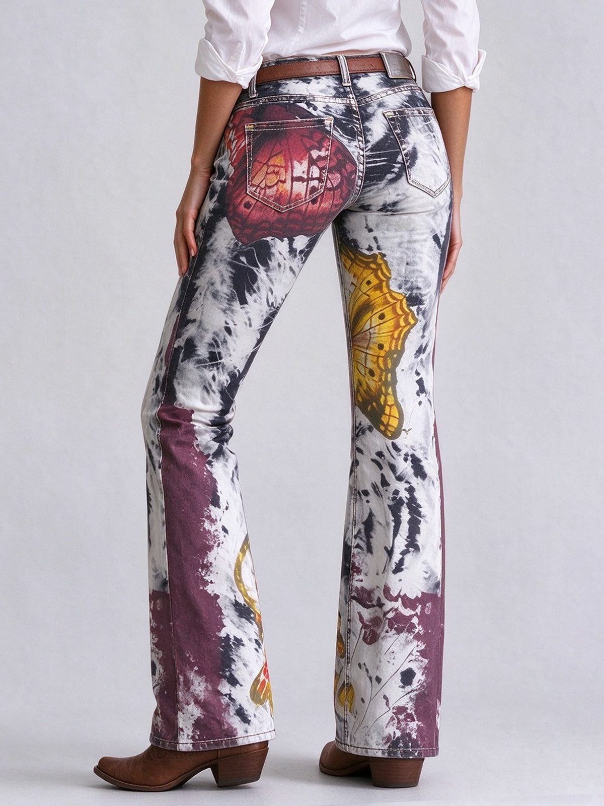 Canyon Tapestry Low-Rise Bootcut Jeans