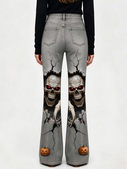 Cracked Earth Bootcut Jeans