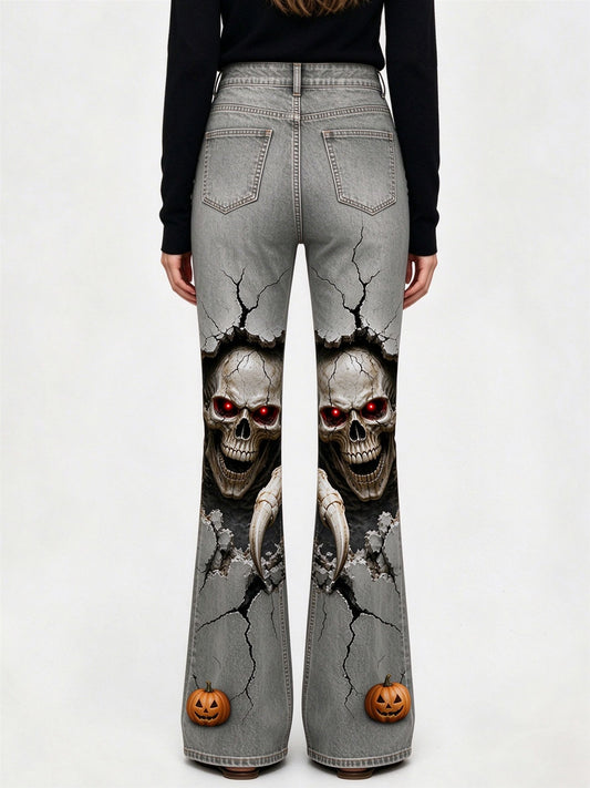 Cracked Earth Bootcut Jeans