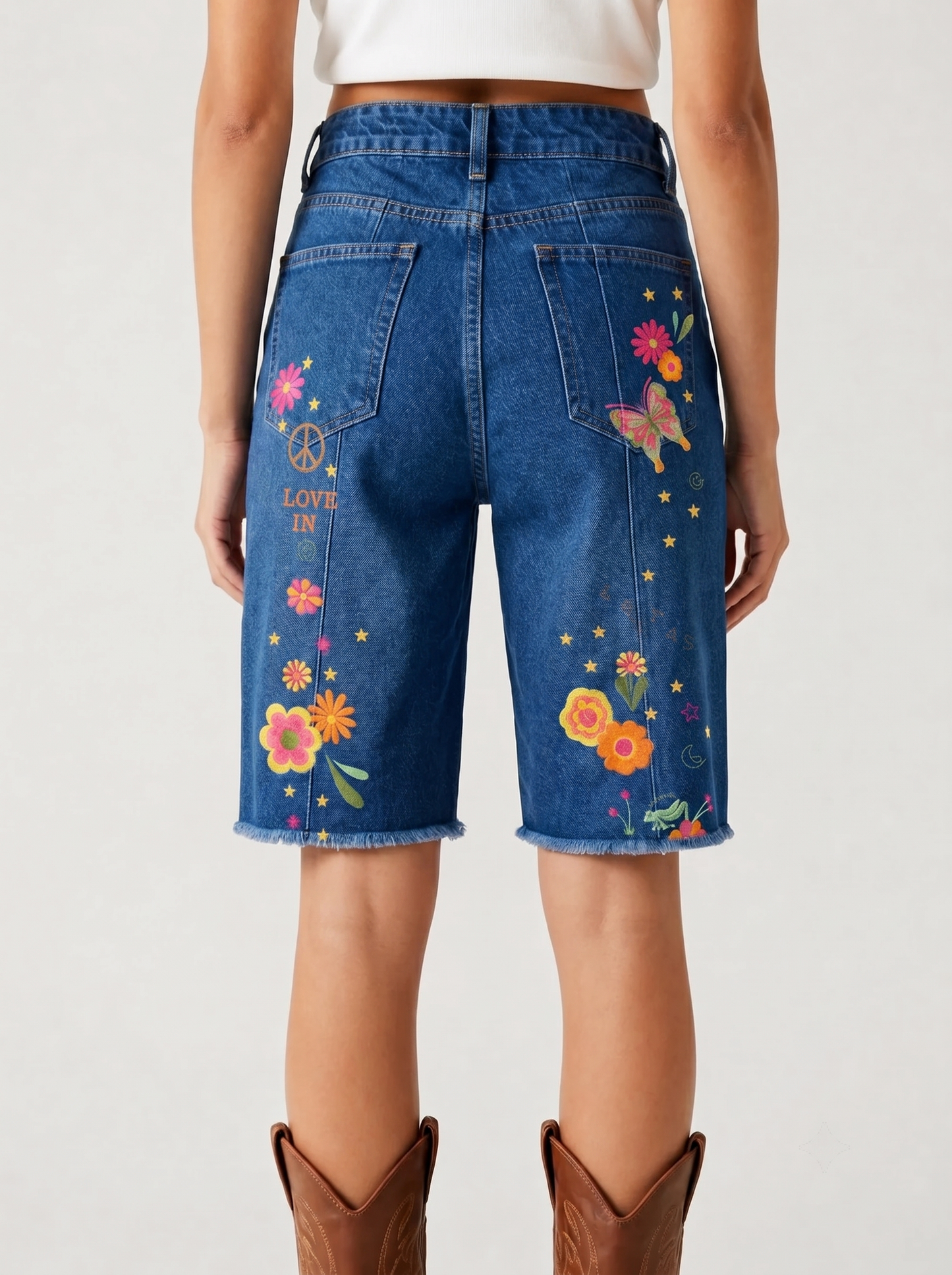 Canyon Stripe RB-BOT23 – Back View – Riley – Medium Blue