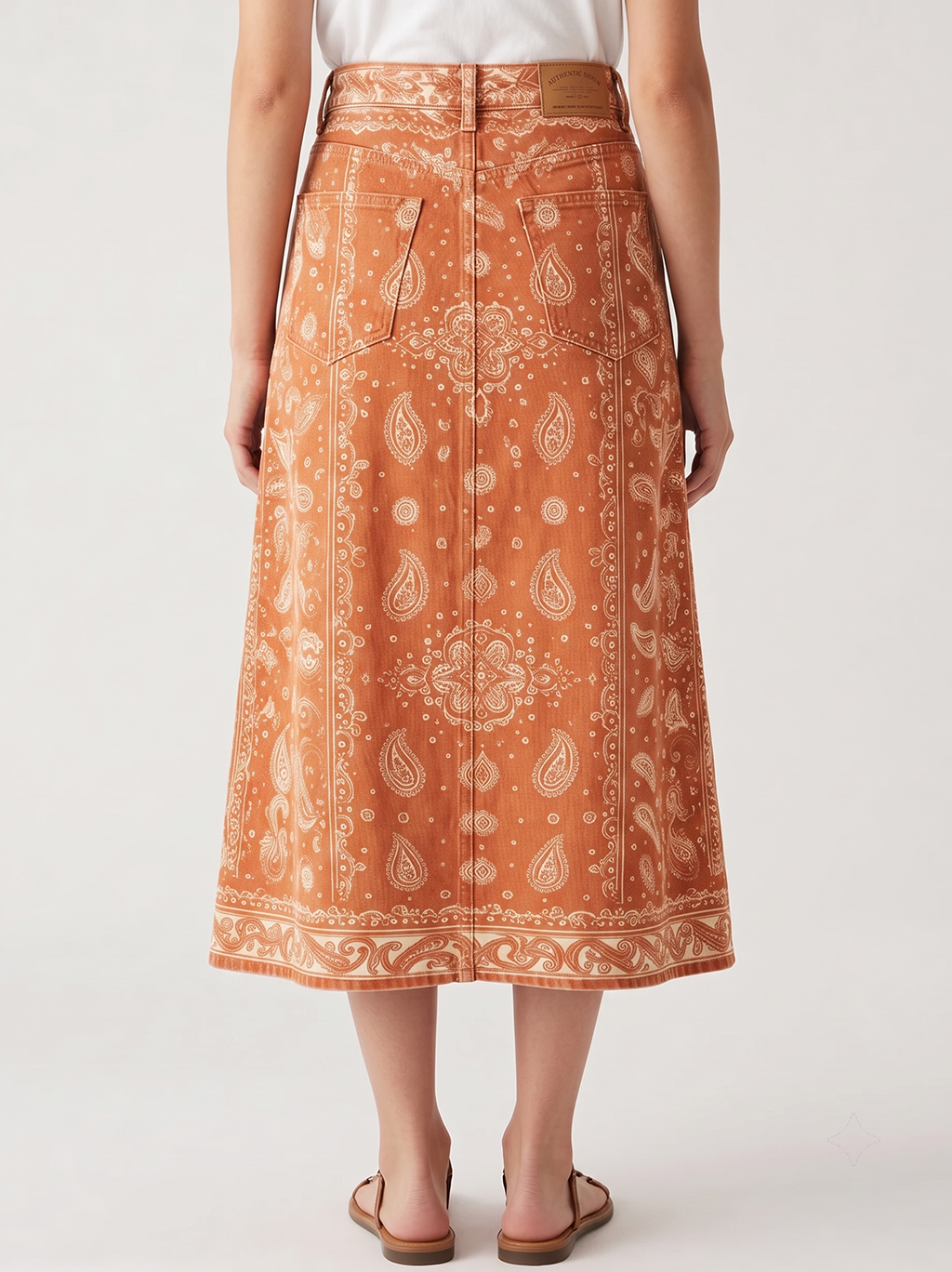 Sagebrush Mirage Terracotta RB-SKT10 – Back View – Jessie – terracotta