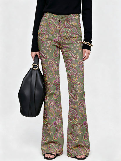Prairie Paisley Flare Jeans