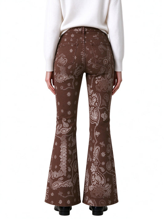 Paisley Range Flare Jeans