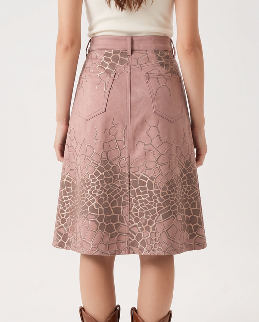 Pink Crackle RB-SKT03 – Back View – Jessie – Pink