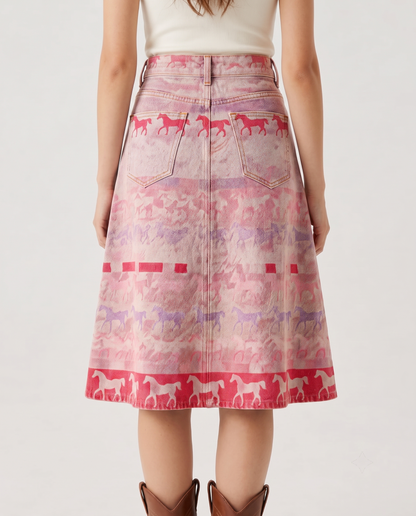Prairie Pony RB-SKT03 – Back View – Riley – Pink Wash