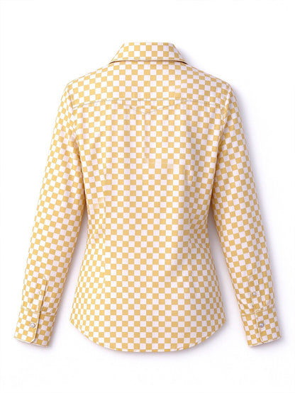 Prairie Check Long Sleeve Denim Shirt