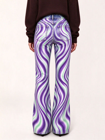 Psychedelic Ride Flare Jeans