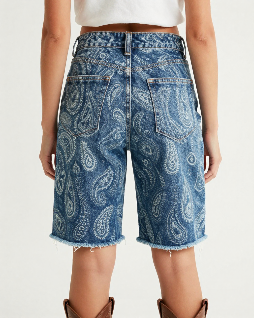 Denim Wash RB-BOT08 – Back View – Jessie – Indigo