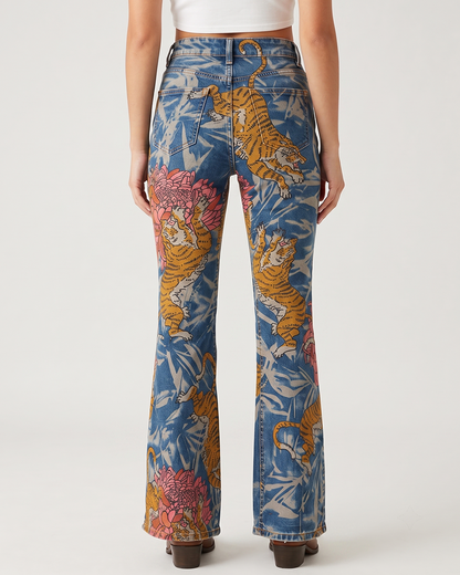 Tiger Trail Bootcut Jeans – Back View – Riley – Blue