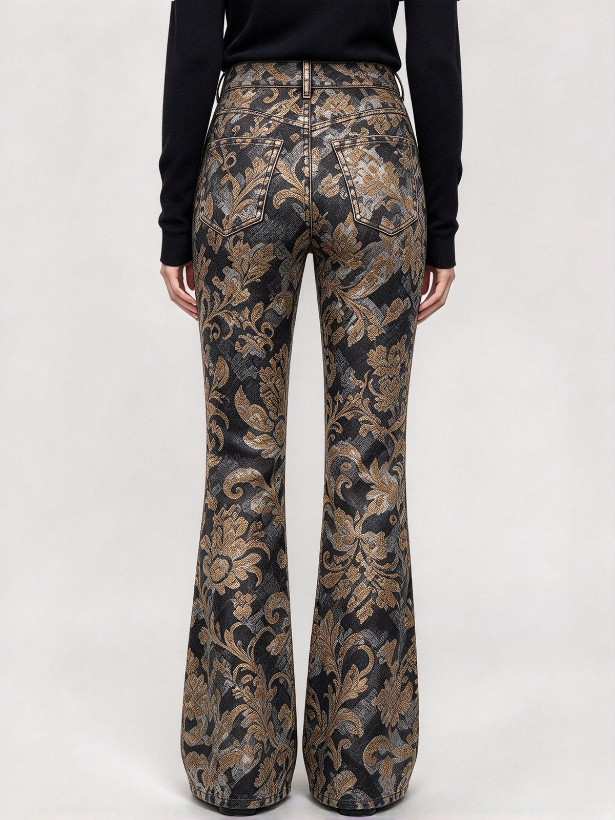 Outlaw Trail Paisley Flare Jeans
