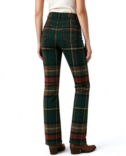 Prairie Tartan Bootcut Jeans