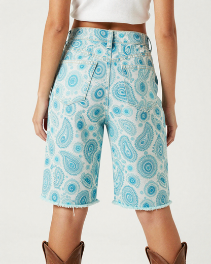 Echo Ripple Paisley RB-BOT08 – Back View – Jessie – Lagoon Blue / Teal