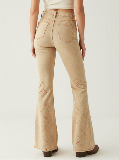 Saddle Stitch RB-BOT04 – Back View – Jessie – Rust / Natural Tan