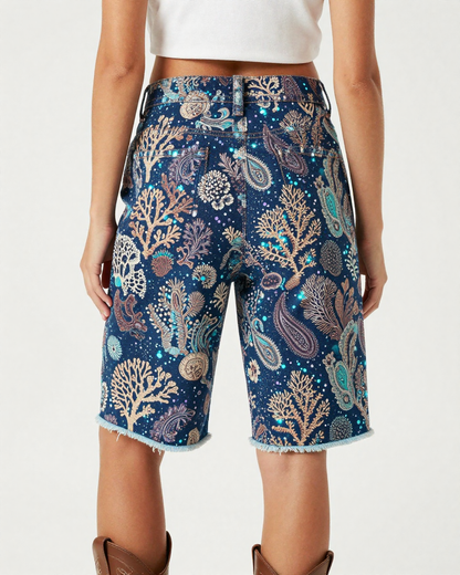 Coral Reef Paisley RB-BOT08 – Back View – Jessie – Deep Ocean / Coral