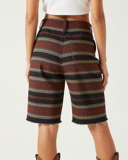 Obsidian Rust Key Pattern RB-BOT08 – Back View – Jessie – Red