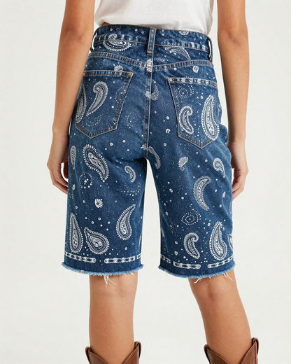 Midnight Navy Bandana RB-BOT08 – Back View – Jessie – Navy / White