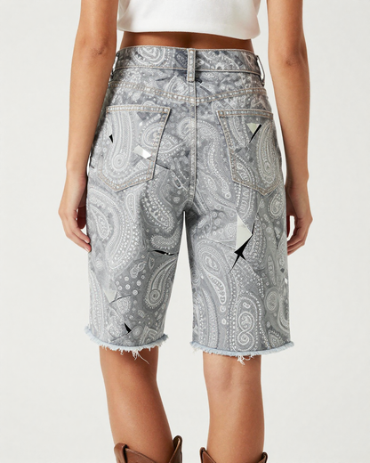 Shattered Fragment Paisley RB-BOT08 – Back View – Jessie – Graphite / Silver