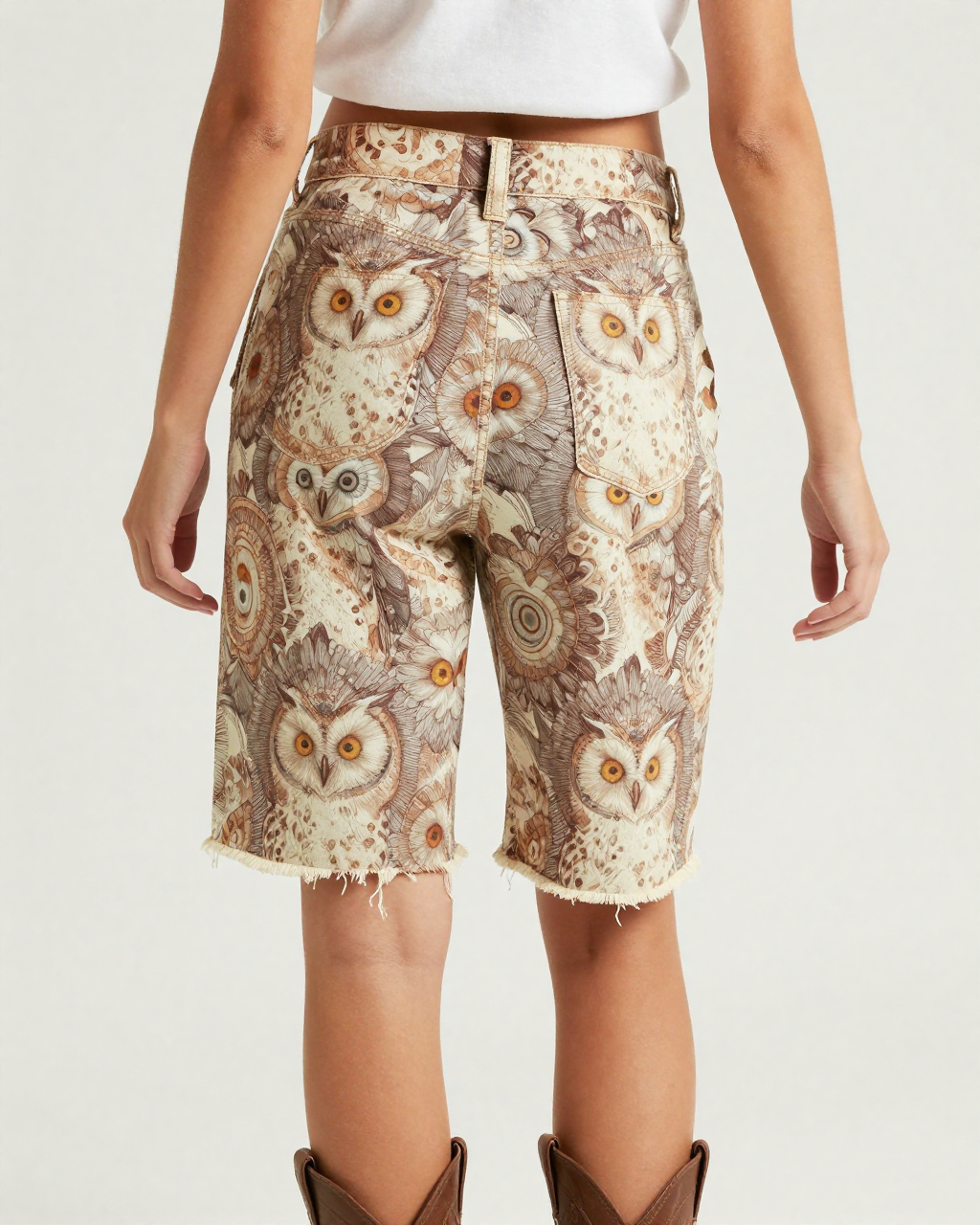 Barn Owl Gaze RB-BOT08 – Back View – Jessie – Espresso / Cream