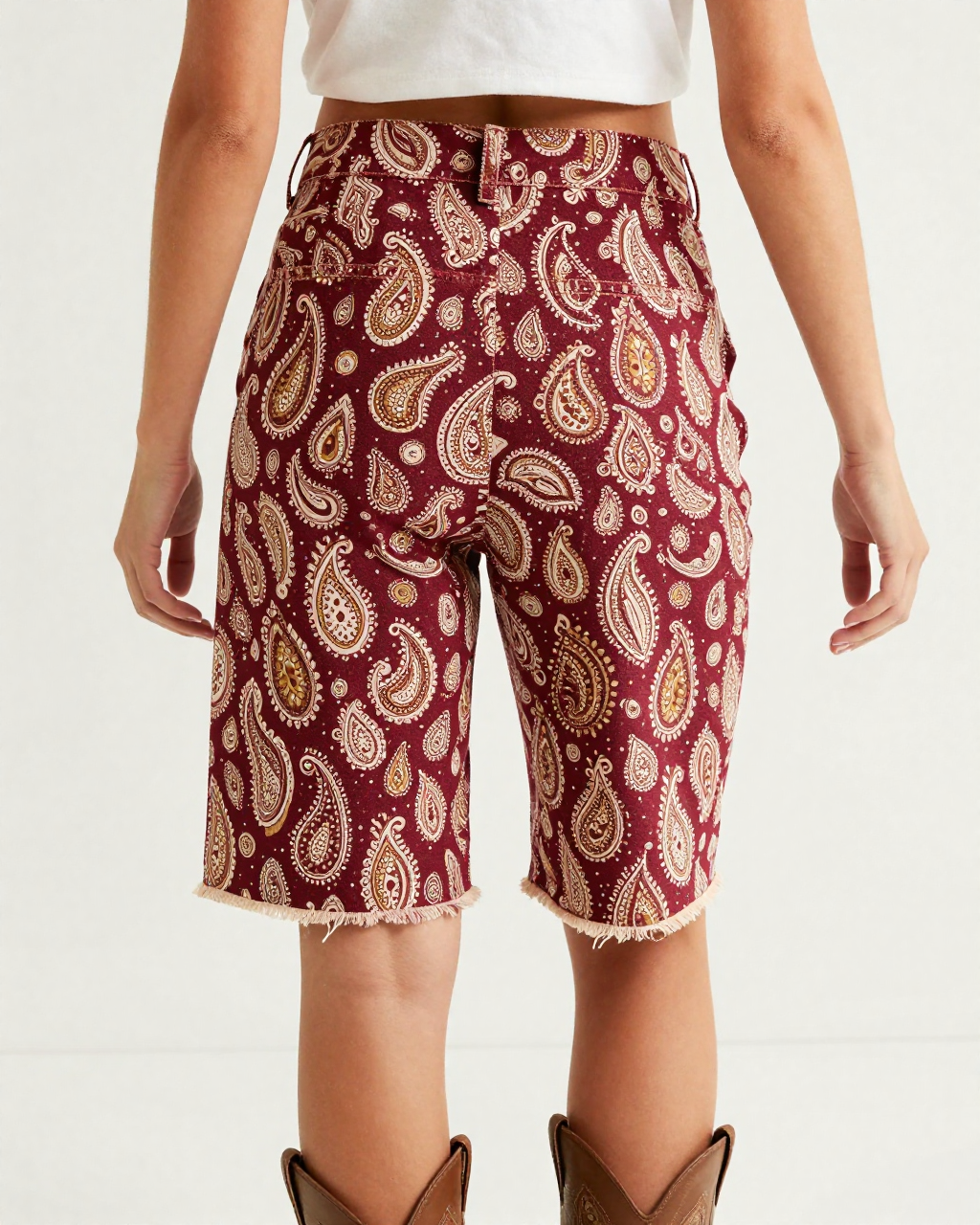 Mixed Cascade RB-BOT08 – Back View – Jessie – Red