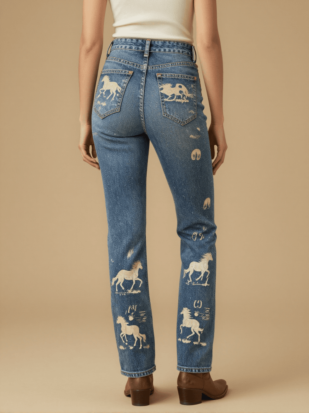 Mustang Stampede RB-BOT17 – Back View – Mara – Indigo