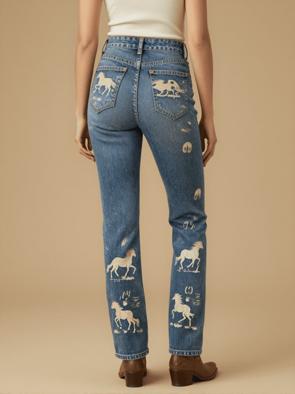 Mustang Stampede RB-BOT17 – Back View – Mara – Indigo