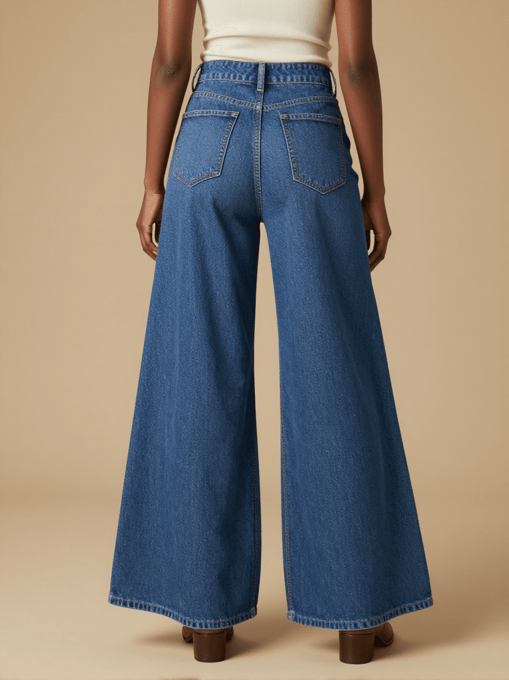 Fix Your Crown Keep Riding__Blue RB-BOT05 – Back View – Amara – Blue Denim