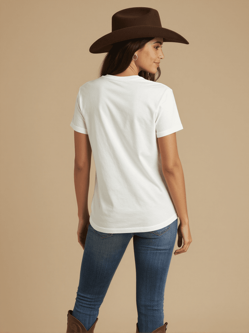 Save Me a Dance Washed Tee – Back View – Jessie – white