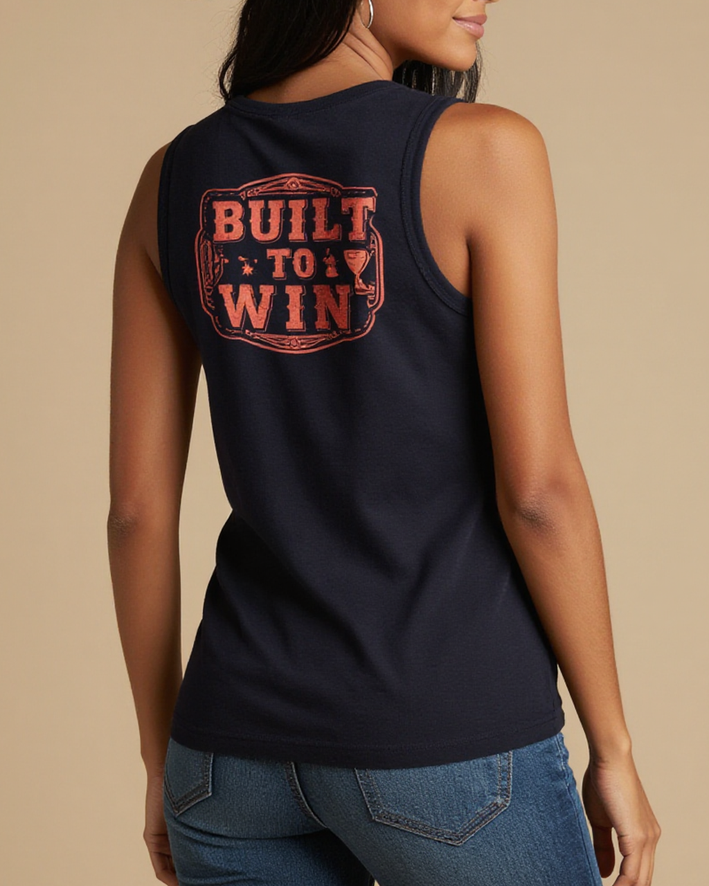 Built to Win RB-TOP13 – Back View – Mara – washed-black