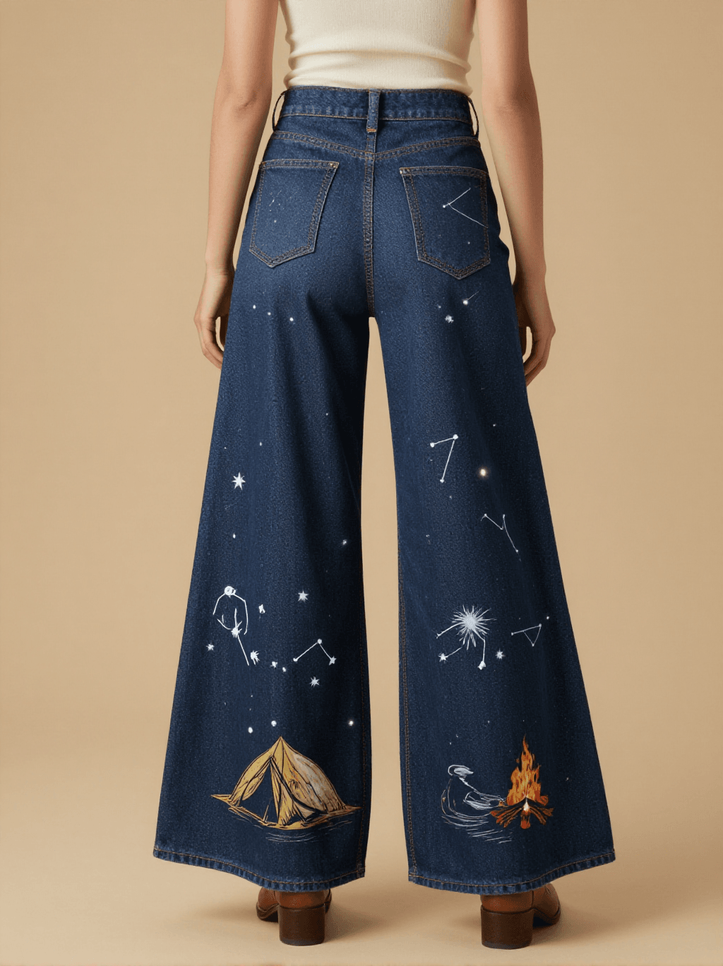 Stargazer Camp RB-BOT05 – Back View – Riley – Blue Denim