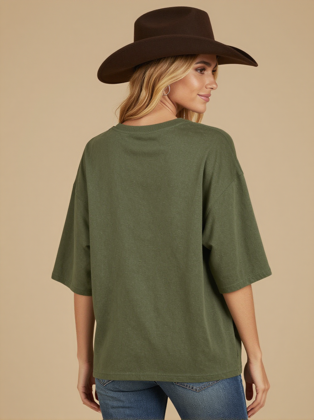 Try Me RB-TOP14 – Back View – Riley – Army Green