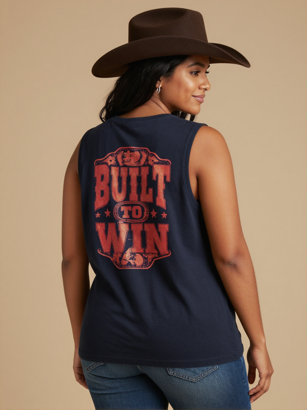 Built to Win RB-TOP13 – Back View – Mara – washed-black