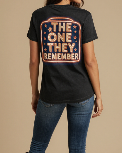 Monday Morning Talk Washed Tee – Back View – Jessie